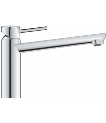Grohe Смеситель для кухни BauClassic, дл.излива - 222мм, поворотный, 1рычаг, хром