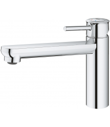 Grohe Смеситель для кухни BauClassic, дл.излива - 222мм, поворотный, 1рычаг, хром