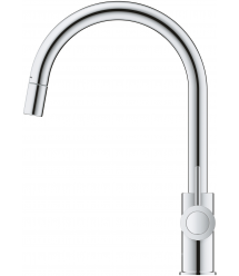 Grohe Смеситель для кухни BauClassic, дл.излива - 215мм, поворотный, 1рычаг, хром