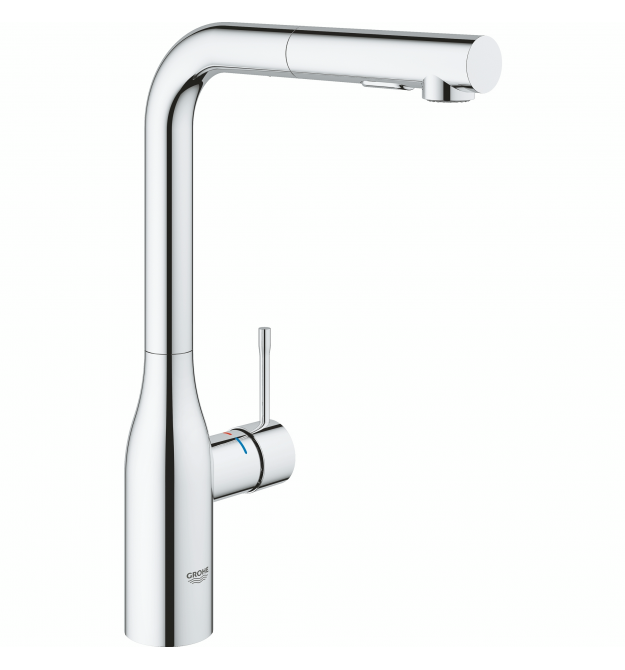Grohe Смеситель для кухни Accent, дл.излива - 204мм, поворотный/вытяжной, 1рычаг, хром