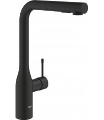 Grohe Смеситель для кухни Accent, дл.излива - 204мм, поворотный, вытяжной, 1 рычаг, фантомный черный