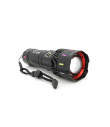 Ліхтар пошуковий BP-9600 LED PM60, 5 режимів, живлення від 3*18650, IP65, кабель USB, 210х100х70мм, 0,686кг, Black, BOX