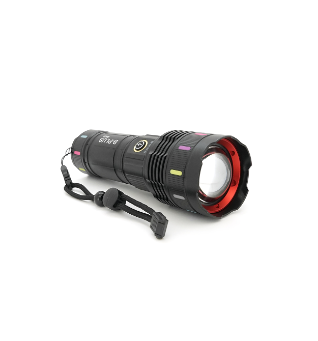 Ліхтар пошуковий BP-9600 LED PM60, 5 режимів, живлення від 3*18650, IP65, кабель USB, 210х100х70мм, 0,686кг, Black, BOX