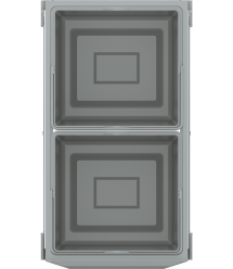 Grohe Система контейнеров для сортировки мусора, серый