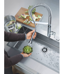 Grohe Мойка кухонная K800, нерж.сталь, прямоугольная, без крыла, 1024x510x200мм, чаша - 1, врезная, нержавеющая сталь