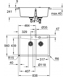Кухонна мийка Grohe K700 Sink (31657AP0)