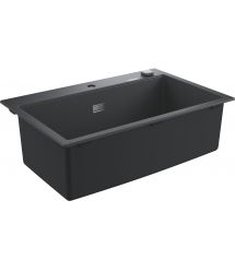 Grohe Мойка кухонная K700, гранит, прямоуг., без крыла, 780x510x220мм, чаша - 1, врезная, черный гранит