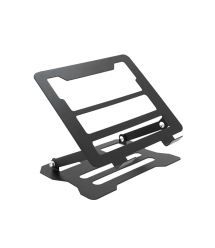 Підставка під ноутбук - планшет L018(стандарт) складана, до 17&apos, алюміній, колір чорний, 245*225*30 мм, 1,5 кг