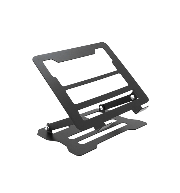 Підставка під ноутбук - планшет L018(стандарт) складана, до 17&apos, алюміній, колір чорний, 245*225*30 мм, 1,5 кг
