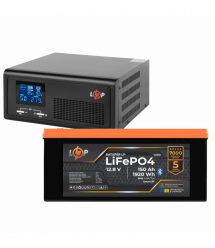 Комплект резервного питания LogicPower ИБП 600W + литиевая (LiFePO4) батарея 1920 Wh