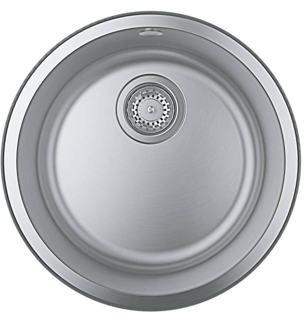 Grohe Мойка кухонная K200, нерж.cталь, круглая, без крыла, 440x440x178мм, чаша - 1, врезная, нержавеющая сталь