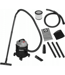 Graphite Пылесос профессиональный, 1200Вт, 18кПа, контейнер 20л, розетка 220В/1200В, колеса