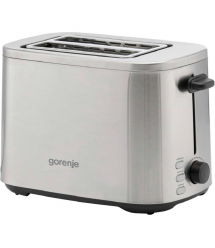 Gorenje Тостер 800Вт, подогрев, разморозка, пластик, серебристый