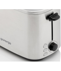 Gorenje Тостер 800Вт, подогрев, разморозка, пластик, серебристый