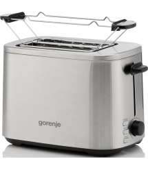 Gorenje Тостер 800Вт, подогрев, разморозка, пластик, серебристый
