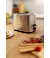 Gorenje Тостер 800Вт, подогрев, разморозка, пластик, серебристый