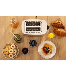 Gorenje Тостер 800Вт, подогрев, разморозка, пластик, серебристый