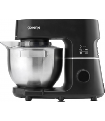 Gorenje Кухонная машина 1000Вт, дисплей, чаша-металл, корпус-металл+пластик, насадок-7, черный