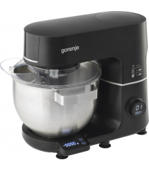 Gorenje Кухонная машина 1000Вт, дисплей, чаша-металл, корпус-металл+пластик, насадок-7, черный