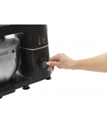 Gorenje Кухонная машина 1000Вт, дисплей, чаша-металл, корпус-металл+пластик, насадок-7, черный