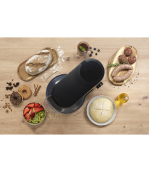 Gorenje Кухонная машина 1000Вт, дисплей, чаша-металл, корпус-металл+пластик, насадок-7, черный