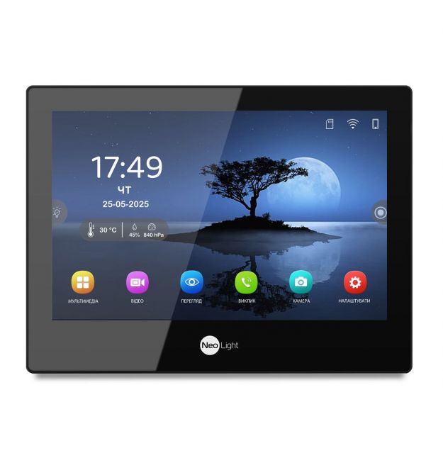 IP-видеодомофон 8 дюймов с Wi-Fi NeoLight ALPHA Hybrid black