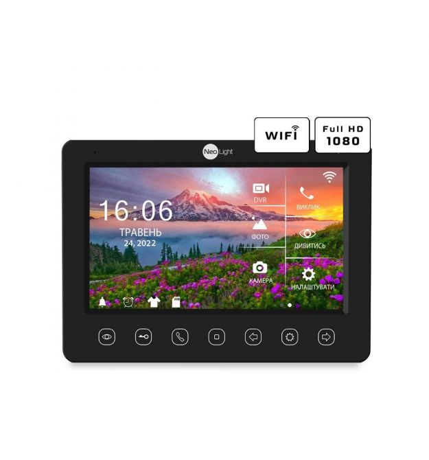 Видеодомофон 7 дюймов с Wi-Fi NeoLight Kappa+ HD WF black