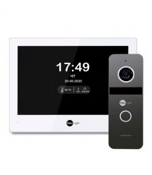 Комплект Wi-Fi IP-видеодомофон 8 дюймов и вызывной панели NeoLight Solo IPW Graphite