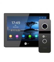 Комплект Wi-Fi IP-видеодомофон 8 дюймов и вызывной панели NeoLight Solo IPW Black Graphite