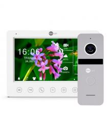 Комплект видеодомофона NeoLight Kappa+ HD WF 7 дюймов и вызывной панели NeoLight Solo Silver