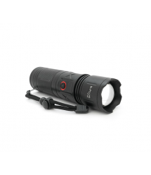 Ліхтар пошуковий BP-W920 LED PM60, Zoom, 4 режими, індикація заряду, живлення від 3*18650, IP65, кабель USB, 210х100х70мм, 0,570