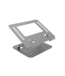 Підставка під ноутбук - планшет L1718 складана, до 17&apos, алюміній, колір сірий, 260*220*30 мм, 1,3 кг