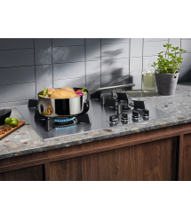 Electrolux Варочная поверхность газовая, 60см, чугун, нерж