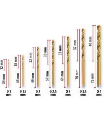 Einhell Набор сверл по металлу, 19шт, 1-10мм, кейс