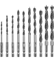 Einhell Набор сверл по дереву, 10шт, 3-8мм, кейс