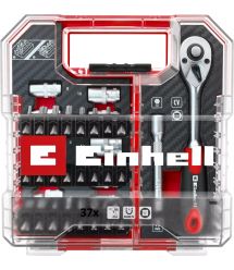 Einhell Набор бит и головок, 1/4" 4-13мм, 37шт, кейс