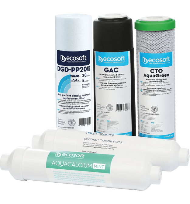 Ecosoft Комплект картриджей P'URE AquaCalcium "6 мес"