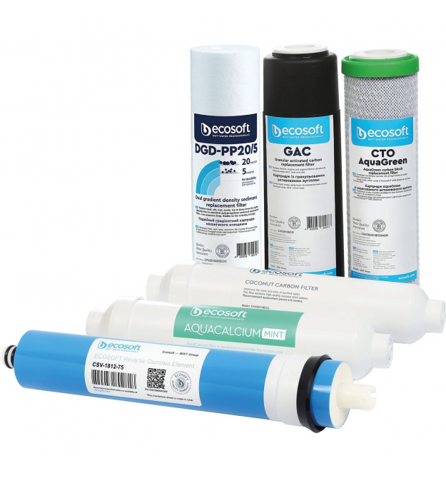 Ecosoft Комплект картриджей P`URE AquaCalcium (12 месяцев)