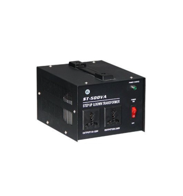Перетворювач напруги трансформаторний універсальний ST-500VA Input 220 V - Output 110V, Input 220 V - Output 110V+