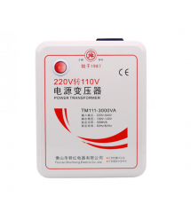 Перетворювач напруги трансформаторний універсальний TM111-3000VA Input 220 V - Output 110V+ універсальна розетка