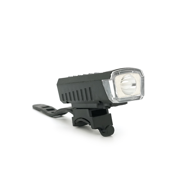 Ліхтарик велосипедний HY-2266, 3 режими, вбудований акум, USB кабель, BOX