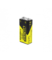 Акумулятор LiitoKala 9V - 1100mAh, крона, Type-C вихід, NiMH Rechargeable Battery, 4 штуки в блістері ціна за штуку