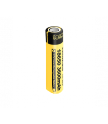 Акумулятор 18650 Li-Ion LiitoKala Lii-36S+, 3600mAh, 3.7V (2.75-4.2V), 65.5mm x 18.5mm, , Black - Yelow