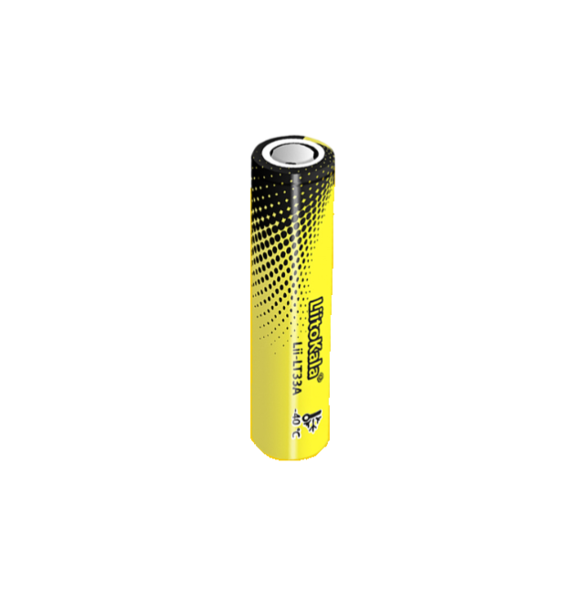 Акумулятор 18650 Li-Ion LiitoKala LT33A, 3300mAh, 3.7V (2.5-4.2V), 18.3*64.8mm, LowTemp-40-60℃, Black - Green