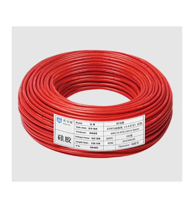 Кабель силіконовий луджений AWG 26 American Standard 26AWG - 0,15квМ - 600В, 400 метрів, негорючий, термостійкий, Red, ціна за м