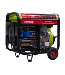 Генератор дизельний GDG 9500E, 1-фазний 230V, 50Hz, 8.8kVA - 7kW, бак 30 л, витрата 0,28 л - кВтЧ, пуск: стартер - AVR, 750х650х