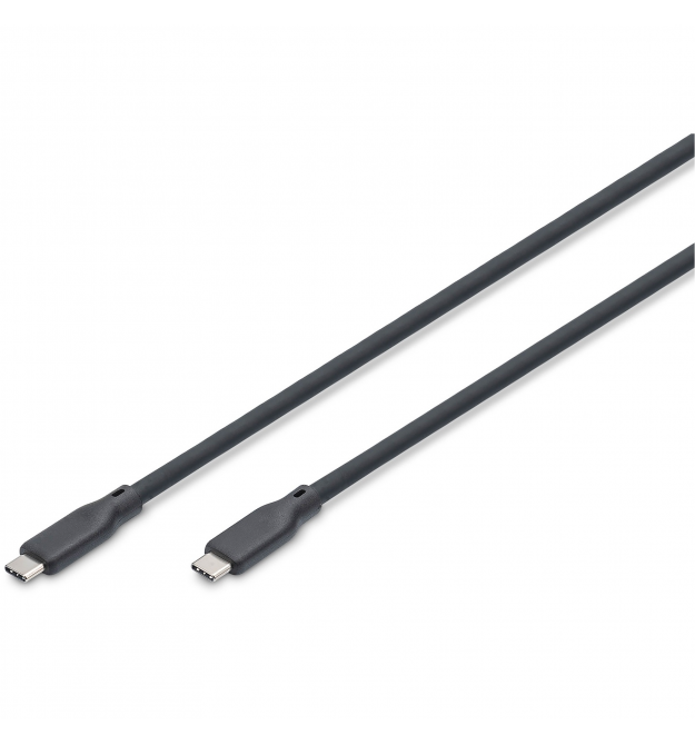 Digitus Кабель USB-C зарядки/синхронизации, 1м, USB 4.0 Gen3, 40G, 240W, 8K, силиконовый, черный