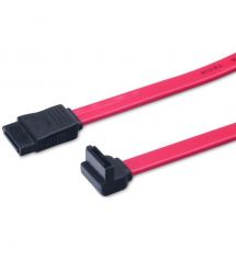 Кабель ASSMANN SATA L-type (F/F) угловой, 0.5m, Red (AK-400104-005-R)