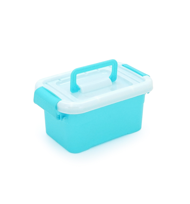 Пластиковий переносний ящик для інструментів 160 х 105 х 75 мм, блакитний