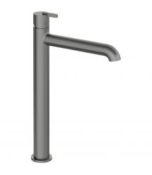 Deante Смеситель для раковины Silia, дл. излива - 185мм, неповоротный, 1 рычаг, титан